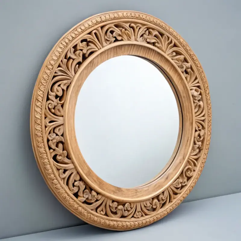 Organic Round Mirror